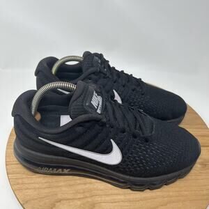 Nike Shoes Mens 8 Air Max 2017 Running Sneakers Black Athletic 849559 001 Gym